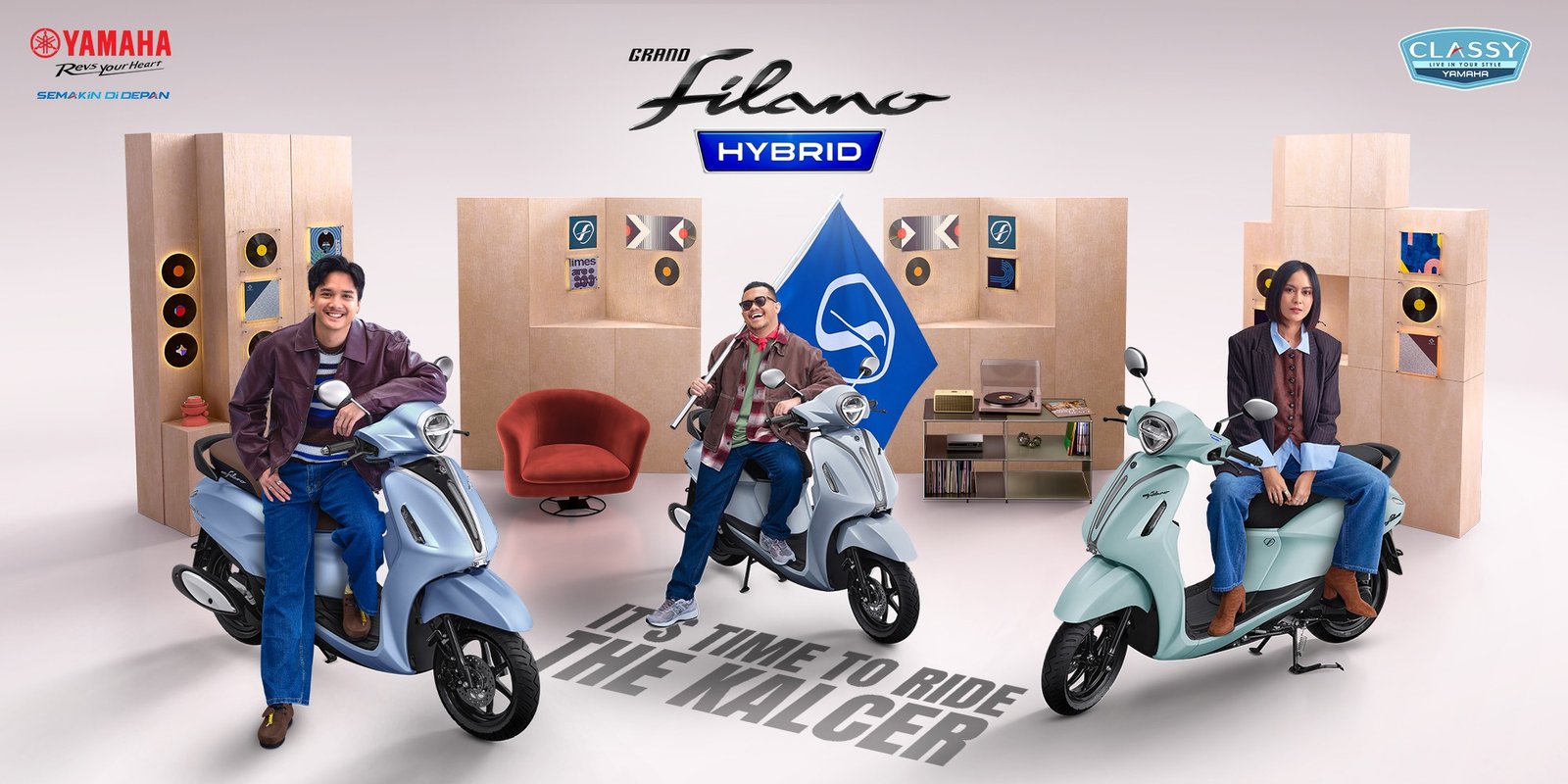 It’s Time To Ride The Kalcer! Warna Terbaru Grand Filano Hybrid Siap Jadi Skutik Idaman Anak Muda Kalcer Abis